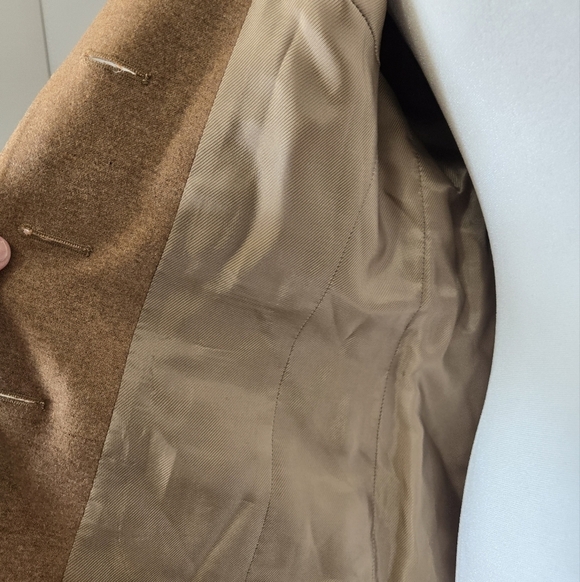 LAURÈL lightweight Wool and Angora Tan Brown Blazer. Size 34/ Small - Picture 8 of 14